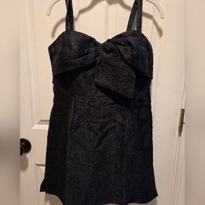 Lilly Pulitzer Kavia Skirted Romper in Noir Leaf An Impression Jacquard 10